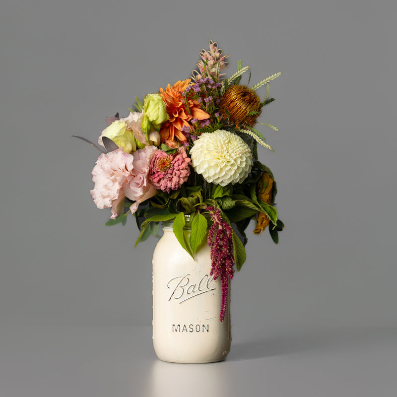 Melissa's Mason Jar Bouquet
